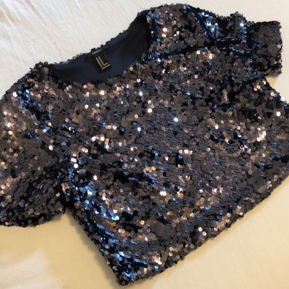 Mid drift sequin blouse - Picture 2 of 2